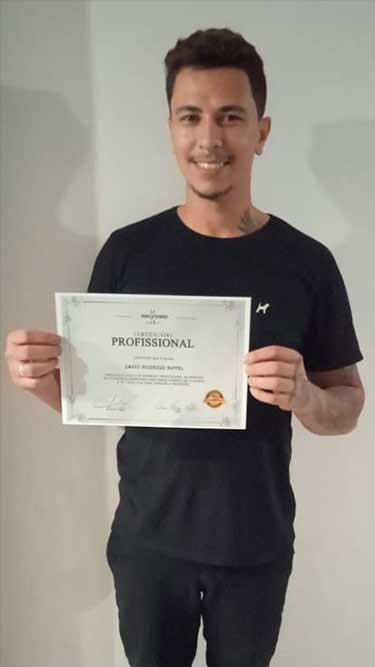 Aluno do Curso de Barbeiro Profissional